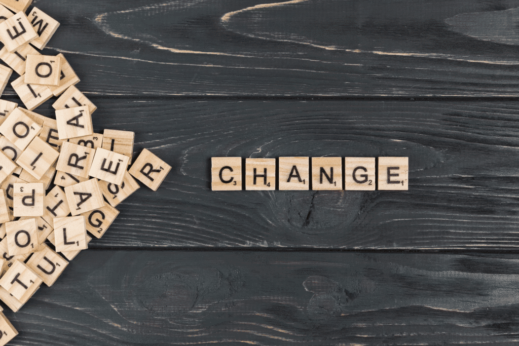Top HR Change Management Strategies for Businesses 2 Change word on wooden background