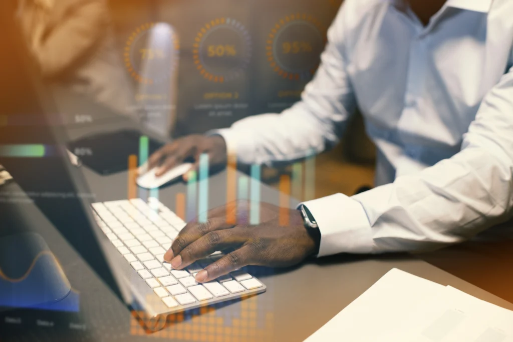 person working html computer