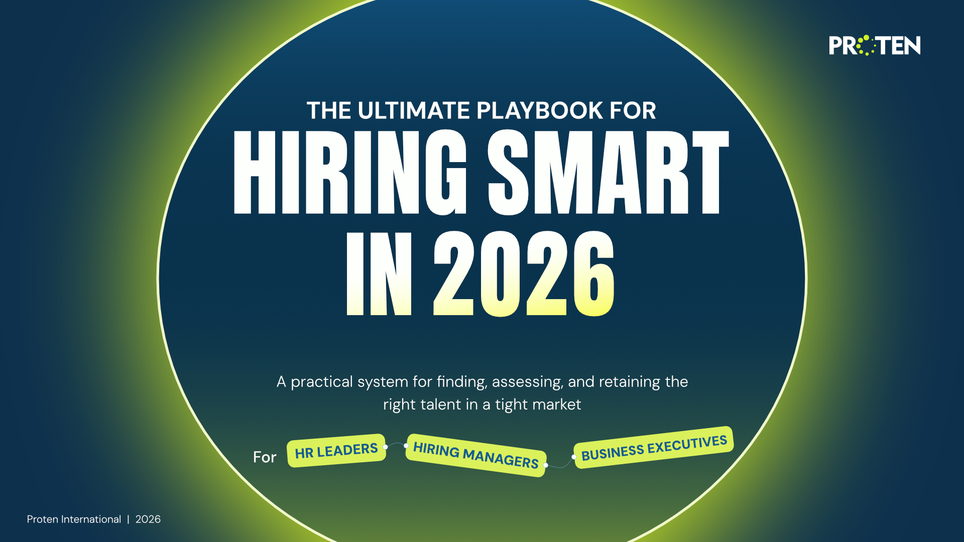 The Ultimate Playbook for Hiring Smart in 2026 - Proten International