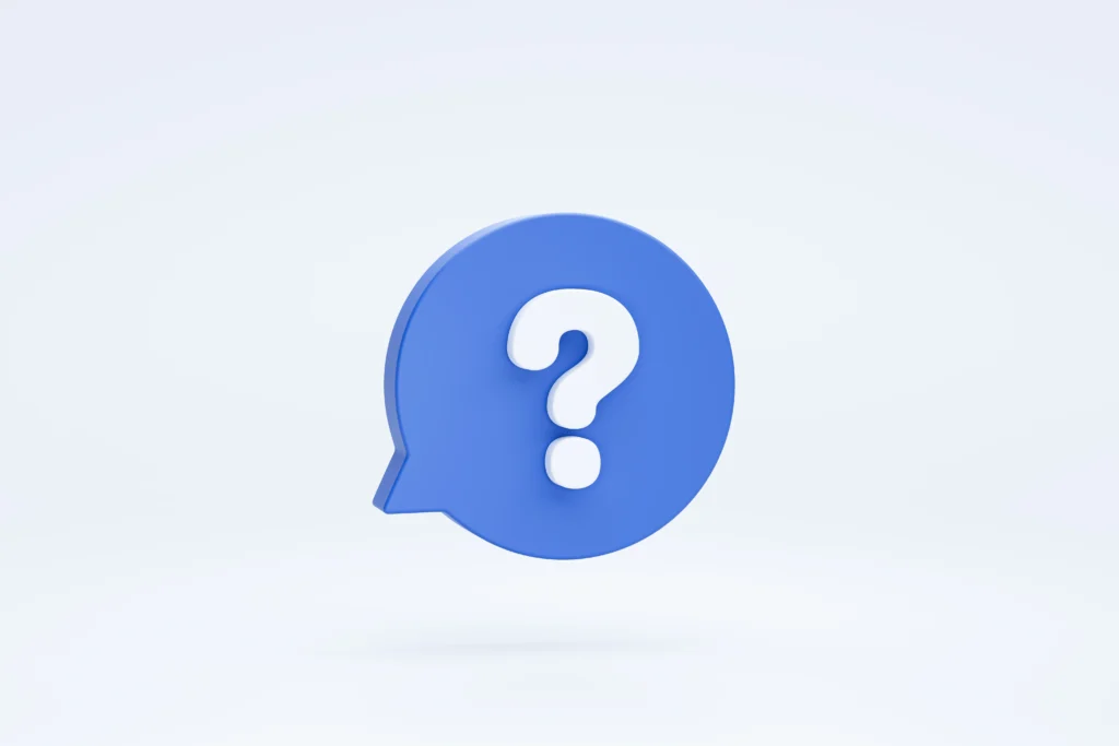 question mark bubble speech sign symbol icon 3d rendering